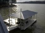 Floating single slip all aluminum dock w/ hydrohoist boatlift